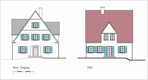 Haus in Gosseltshausen Ansichten