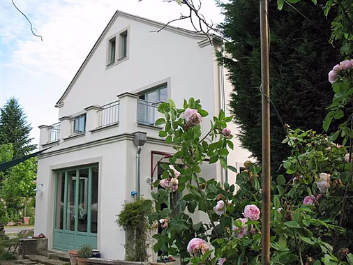 Haus in Coswig Aussenansicht Garten